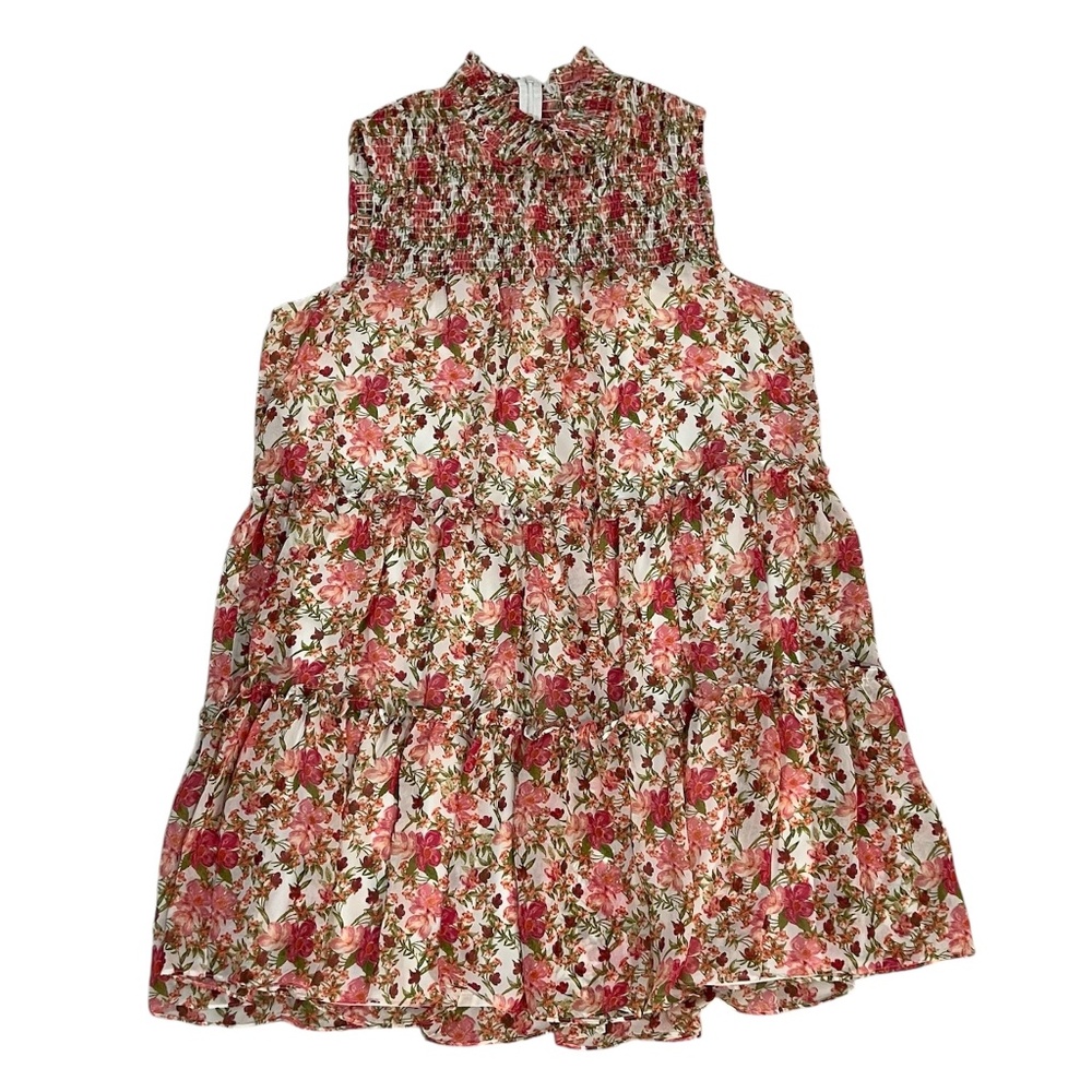 Taylor Women Floral Cinched Sleeveless Dress Size XL